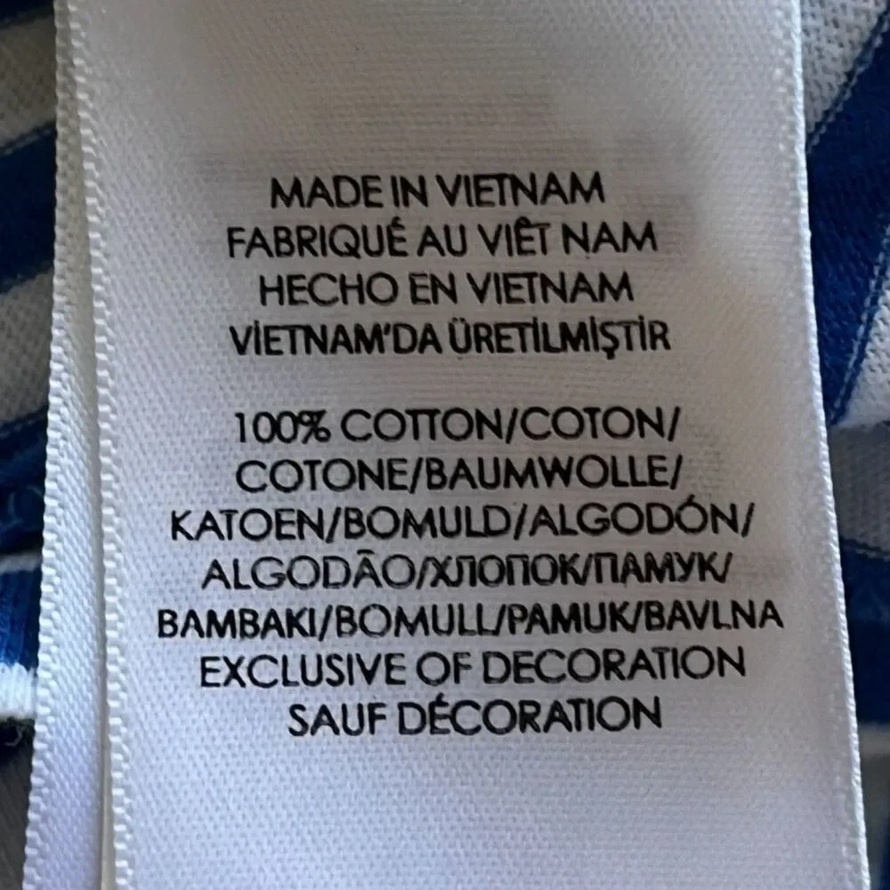 Polo Ralph Lauren Classic Fit Striped 100% Soft Cotton Polo Mens Large